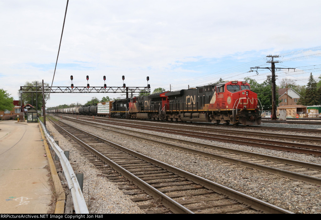 Bound for the Iowa Division, M337 comes up the old IC mainline